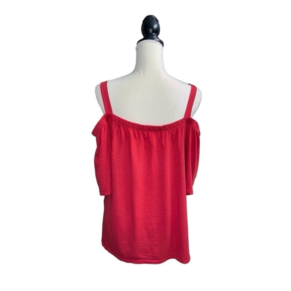 Velvet By Graham & Spencer (EUC) Cold Shoulder Top Size XL, 100% Cotton - Picture 5 of 9